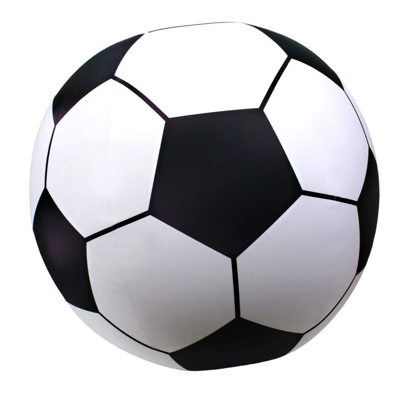 GoFloats Giant Inflatable Soccer Ball - Made From Premium Raft Grade Vinyl, Black & White 2.5 ft - Image 1